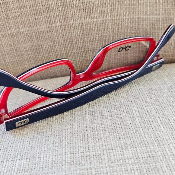 D&G Dolce & Gabbana Women Eyeglasses Blue/Red Tone D&G1225 52[]16 New - Picture 7 of 12